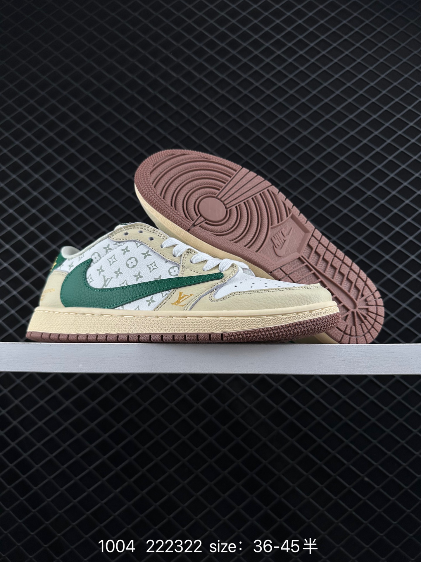 fragment design x Travis Scott x Nike Air Jordan 1 Low OG SP”Black/Green Toe“